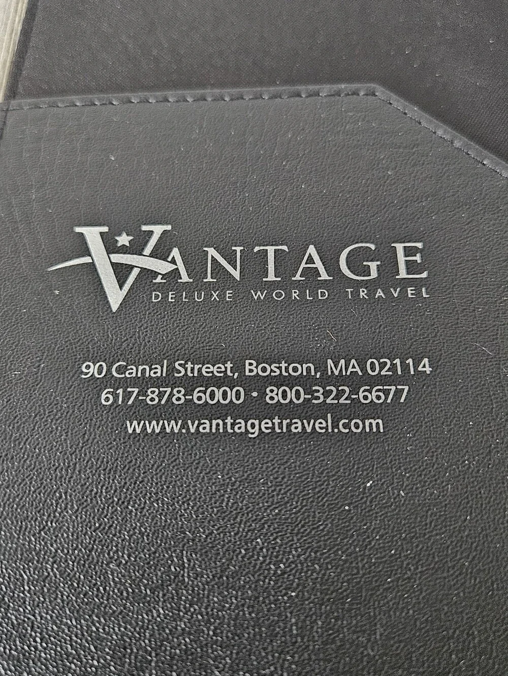 Pair of Vantqge Deluxe World Travel Black Document Passport Folder Holder Set ea